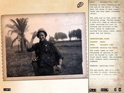 Screenshot from Full Metal Jacket Diary